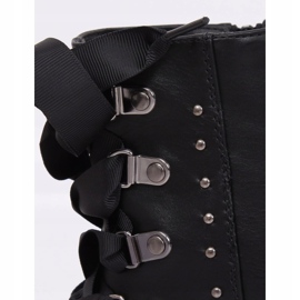 Svarta militärstövlar HQ977 Svart 1