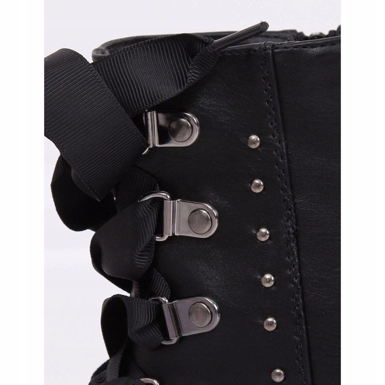 Svarta militärstövlar HQ977 Svart 1