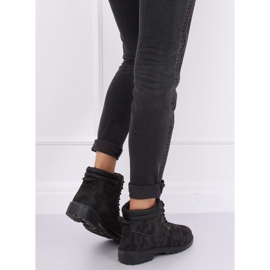 Timmerstövlar för kvinnor camo W-3033 Blackcamuflage svart 2