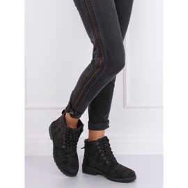 Timmerstövlar för kvinnor camo W-3033 Blackcamuflage svart 1