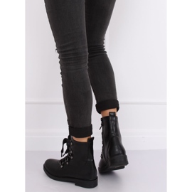 Svarta militärstövlar BJ1523-KB Svart 2