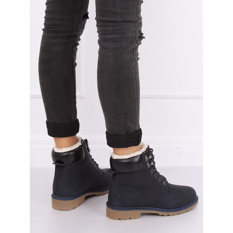 Marinblå isolerade träskor för kvinnor 1121-PA DK.BLUE 1