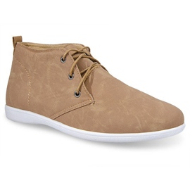 Höga eleganta skor 3569 Camel brun 1