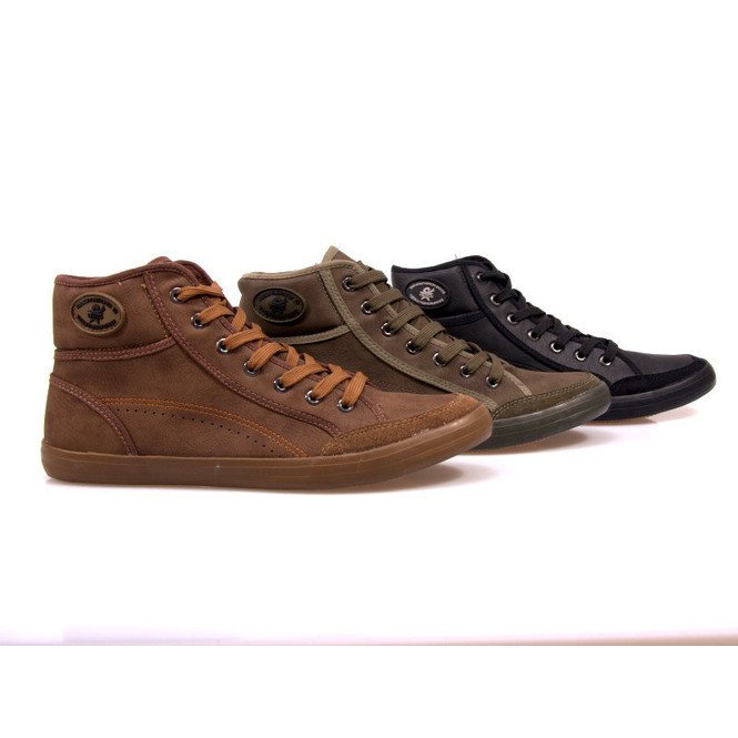 Höga sneakers 201 Camel brun 1