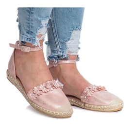 Rosa espadriller med Favara blommor 2