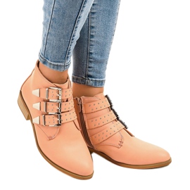 Rosa stövlar med A-263 dragkedja 1