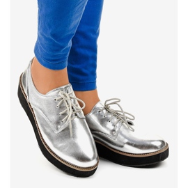 Silver eleganta snörskor 2017-1 grå 2