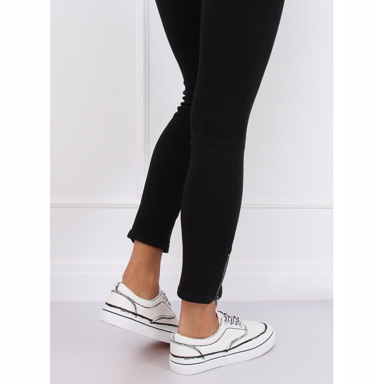 Vita damskor BS103 Vit 2