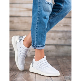 Kylie Textil Slip-On Sportskor vit 1