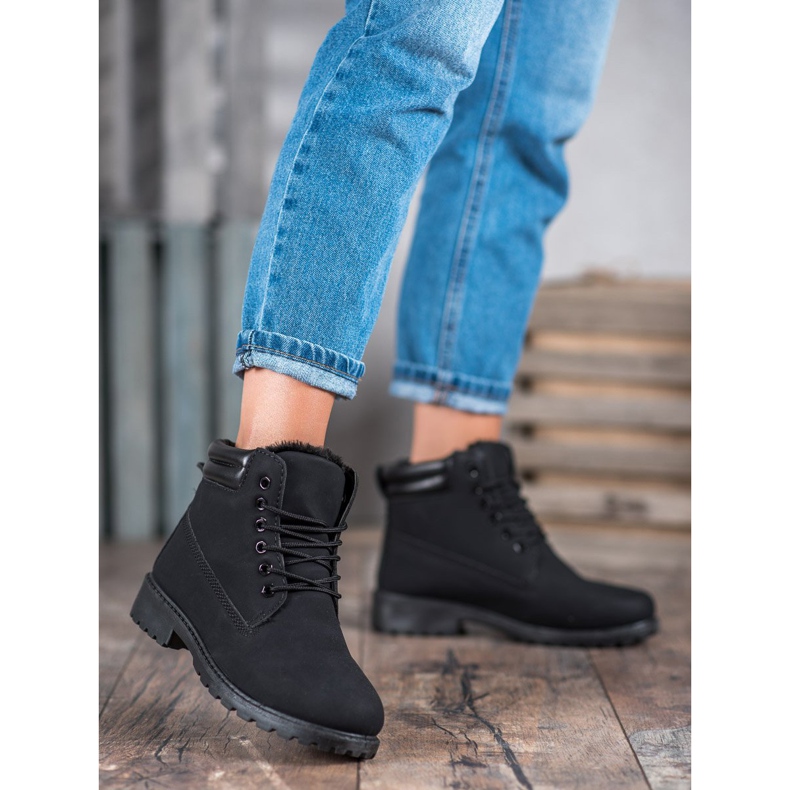 Black Warm Trappers svart 1