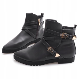 Varma eleganta stövlar med spänne HW13 grå 1