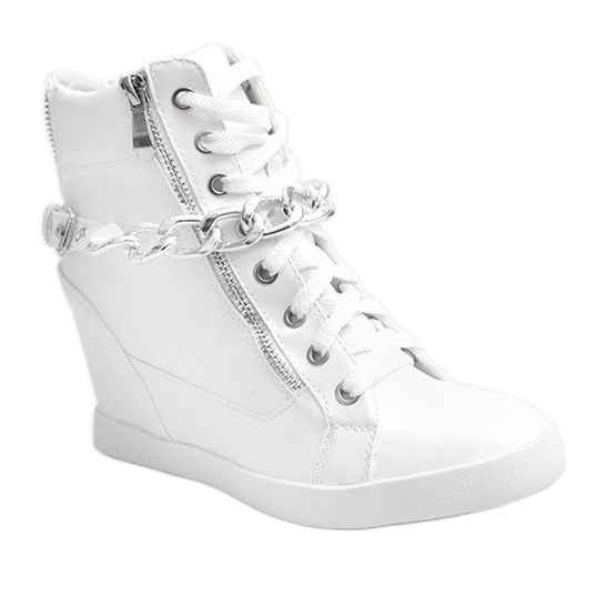 Boots Sneakers On Wedge 8089 Vit 1
