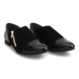 Klassiska skor med dragkedja MS164 svart 1