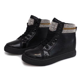 Wedge Sneakers 16-039 Svart 1