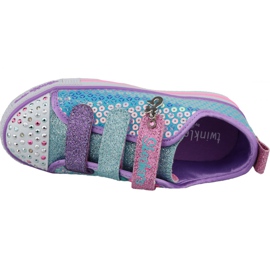 Skechers Twinkle Lite Jr 20062L-TQMT blå skor mångfärgad 2