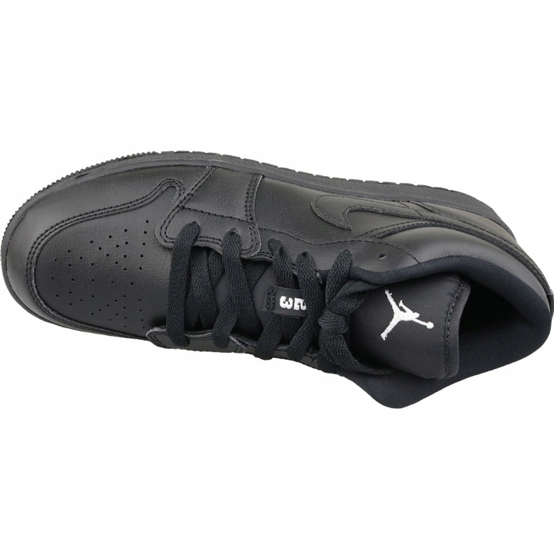 Nike Jordan Air 1 Low Bg M 553560-006 svarta skor 2