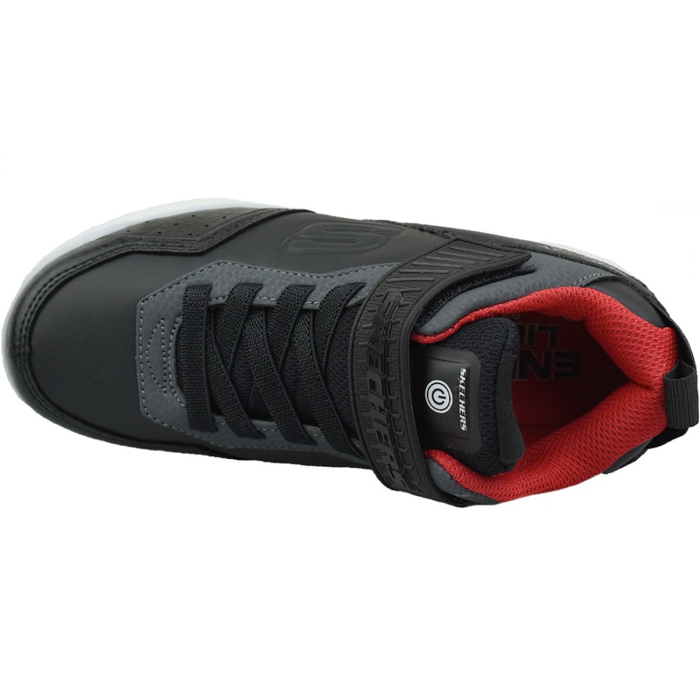 Skechers Energy Lights Jr 90613L-BKRD Skor svart 2