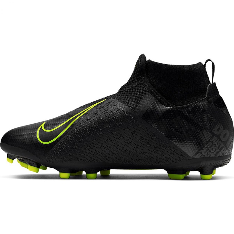 Nike Phantom Vsn Academy Df FG / MG Jr AO3287-007 fotbollsskor svart svart 1