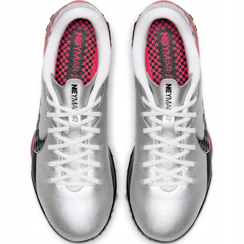 Nike Mercurial Vapor 13 Academy Neymar Tf Jr AT8144-006 fotbollsskor grå vit 1