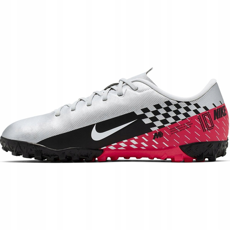 Nike Mercurial Vapor 13 Academy Neymar Tf Jr AT8144-006 fotbollsskor grå vit 2