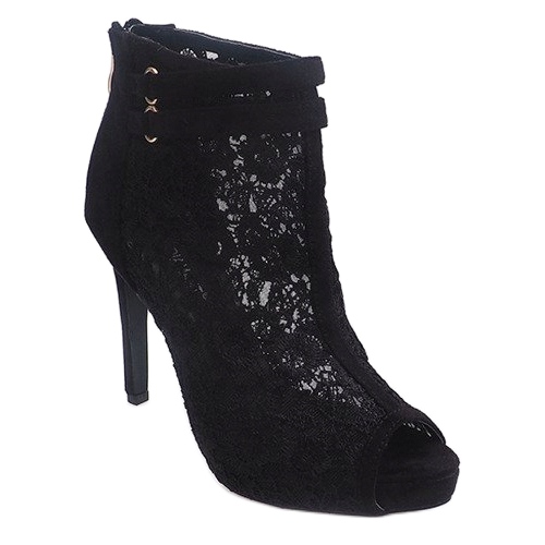 Sandaler på högklackat 8709 svart 1