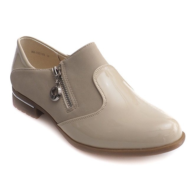 Classic Slip-On Shoes 15312 Beige 1