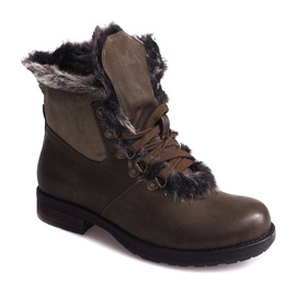 Varma stövlar Jodhpur stövlar Fur X467 Grön mångfärgad 2