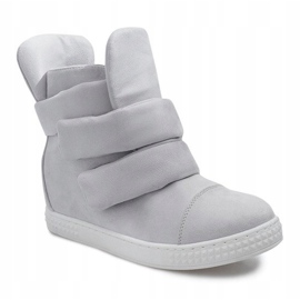 Wedge Sneakers Med kardborreband 86-149 Grå 1