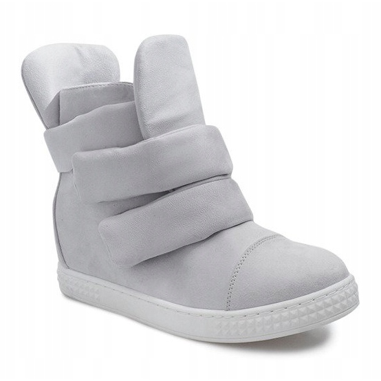 Wedge Sneakers Med kardborreband 86-149 Grå 1