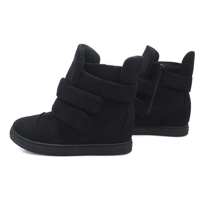 Wedge Sneakers Med kardborreband 86-149 Svart 1