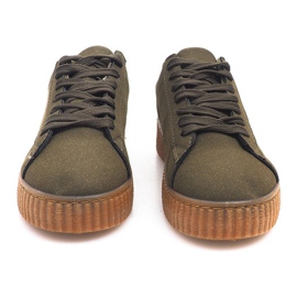 Creepers stövlar på AM-1101 Green Platform grön 2