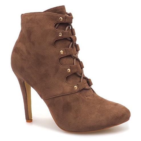 Stövlar på högklackad H253 khaki mångfärgad grön 1