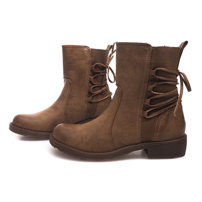 Höga stövlar 55435 Khaki mångfärgad grön 1