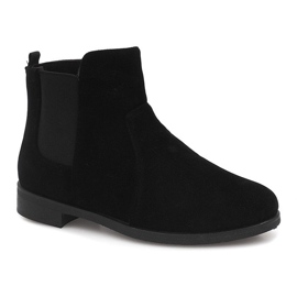 Suede Booties Jodhpur FC-P07 Svart 1