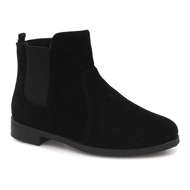 Suede Booties Jodhpur FC-P07 Svart 1