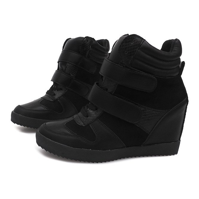 Wedge Sneakers LB239 Svart 1