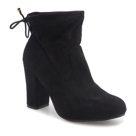 Suede Booties On A Bar 99-240 Black svart 1