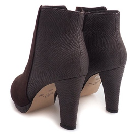 Varma stövlar på häl 1163B-GA Brun 2