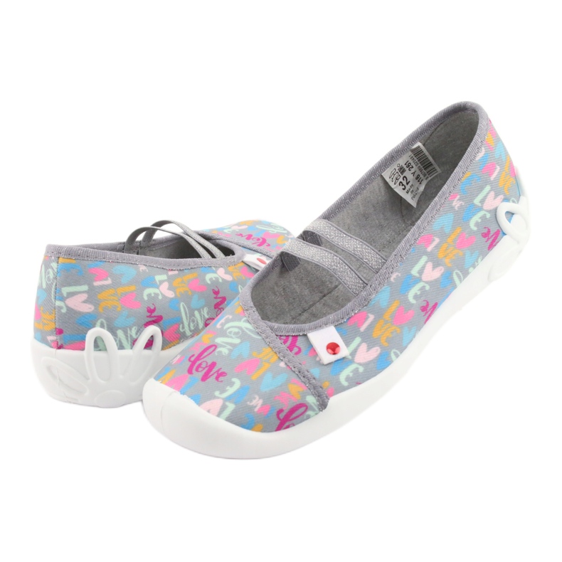 Befado barnskor 116Y261 blå rosa grå grön gul 4