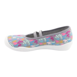 Befado barnskor 116Y261 blå rosa grå grön gul 2