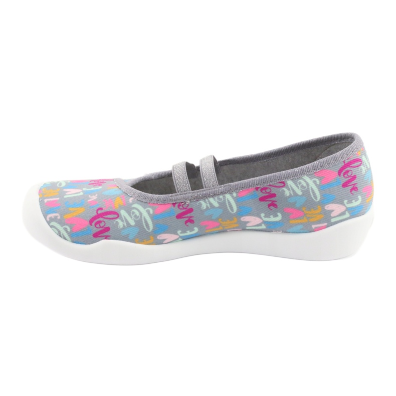 Befado barnskor 116Y261 blå rosa grå grön gul 2