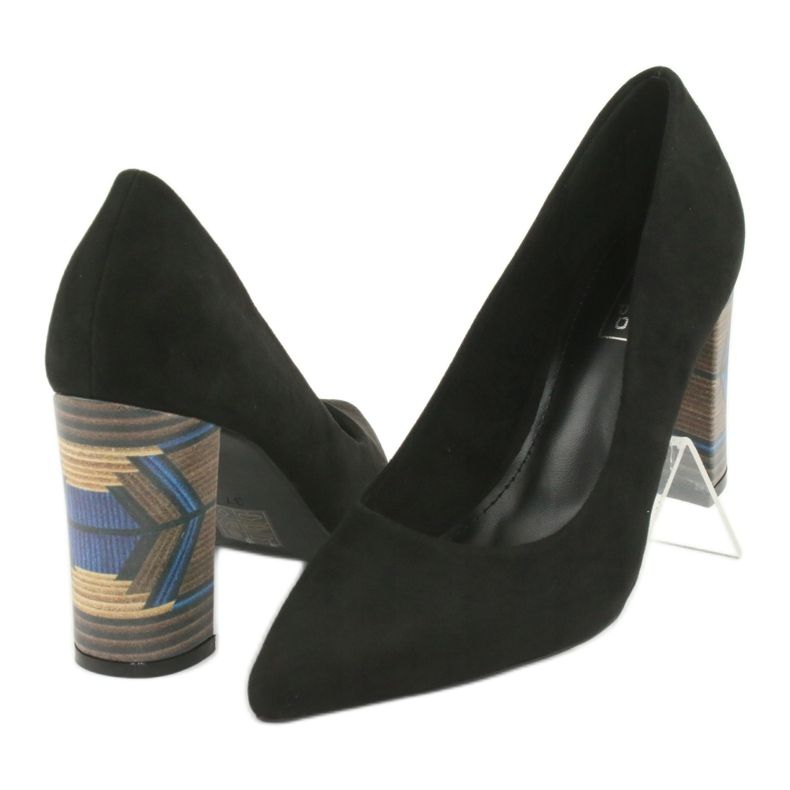 Mocka pumps Filippo 1103 svart 4