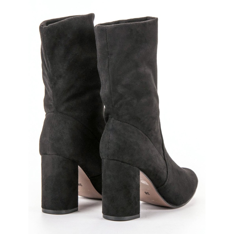 Super Mode Slip-on stövlar på en stolpe svart 1