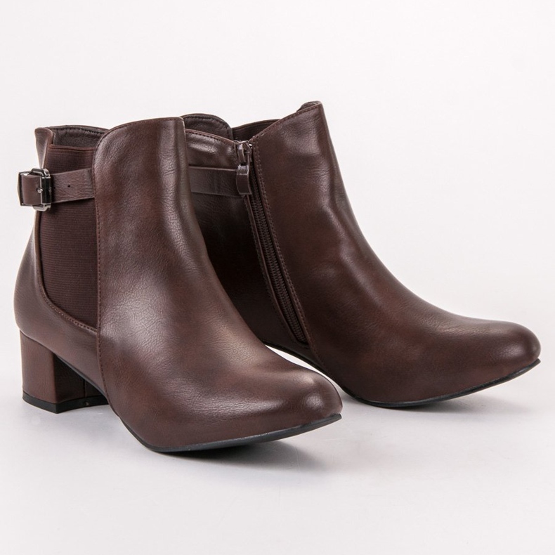 Small Swan Högklackade stövlar brun 1