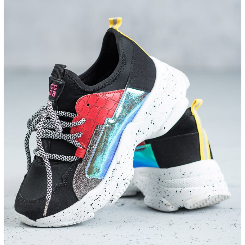 SHELOVET Slip-on sneakers svart mångfärgad 1