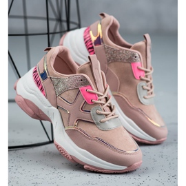 SHELOVET Trendiga sportskor rosa 2