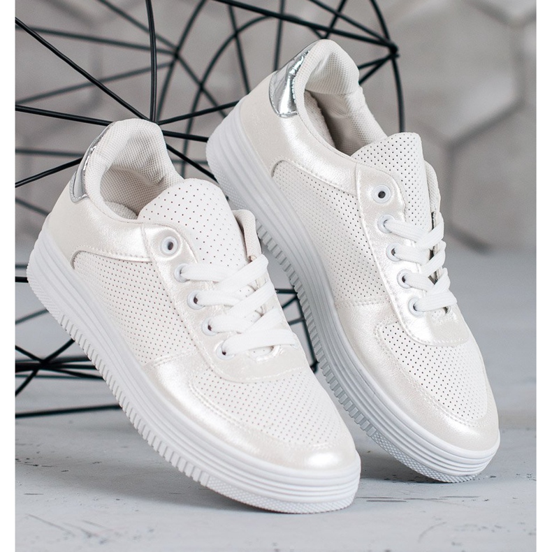 Jumex Knutna sportskor vit 1