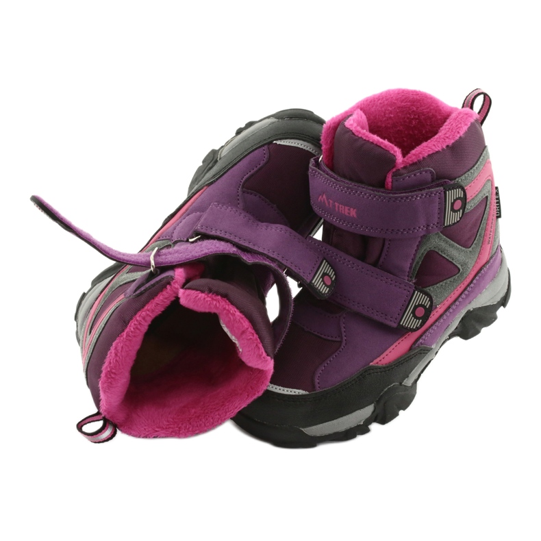 MtTrek kardborrekängor med membran 18-501-011 purpur rosa grå 5