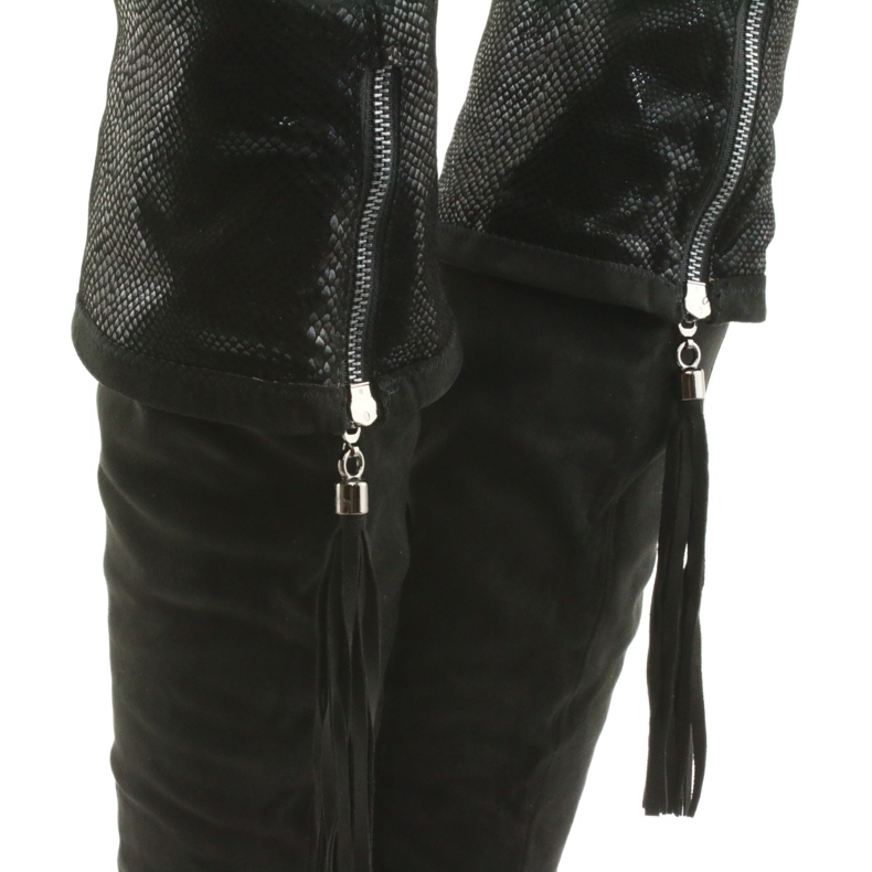 Svarta mocka stövlar Filippo 514 4