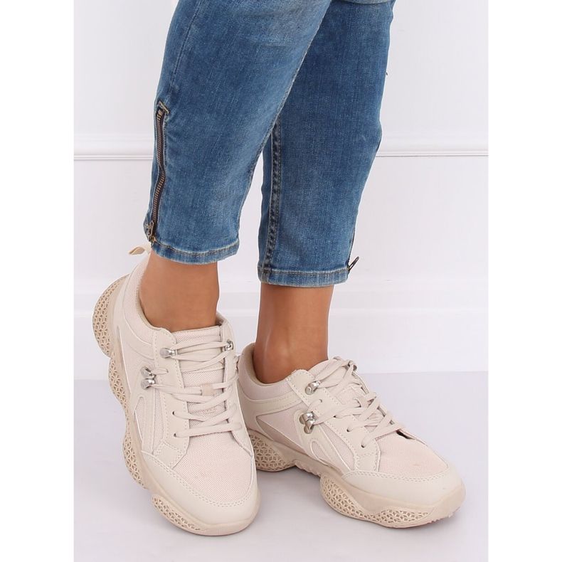 Beige BD-5 Beige sportskor 1